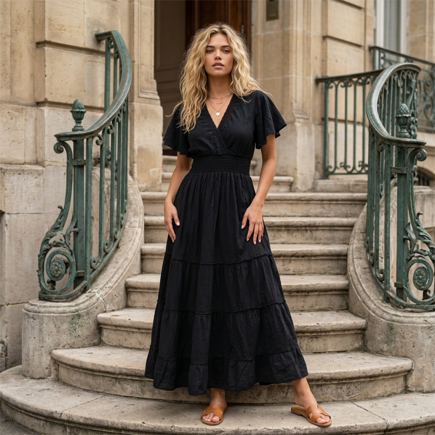 black-bohemian-maxidress