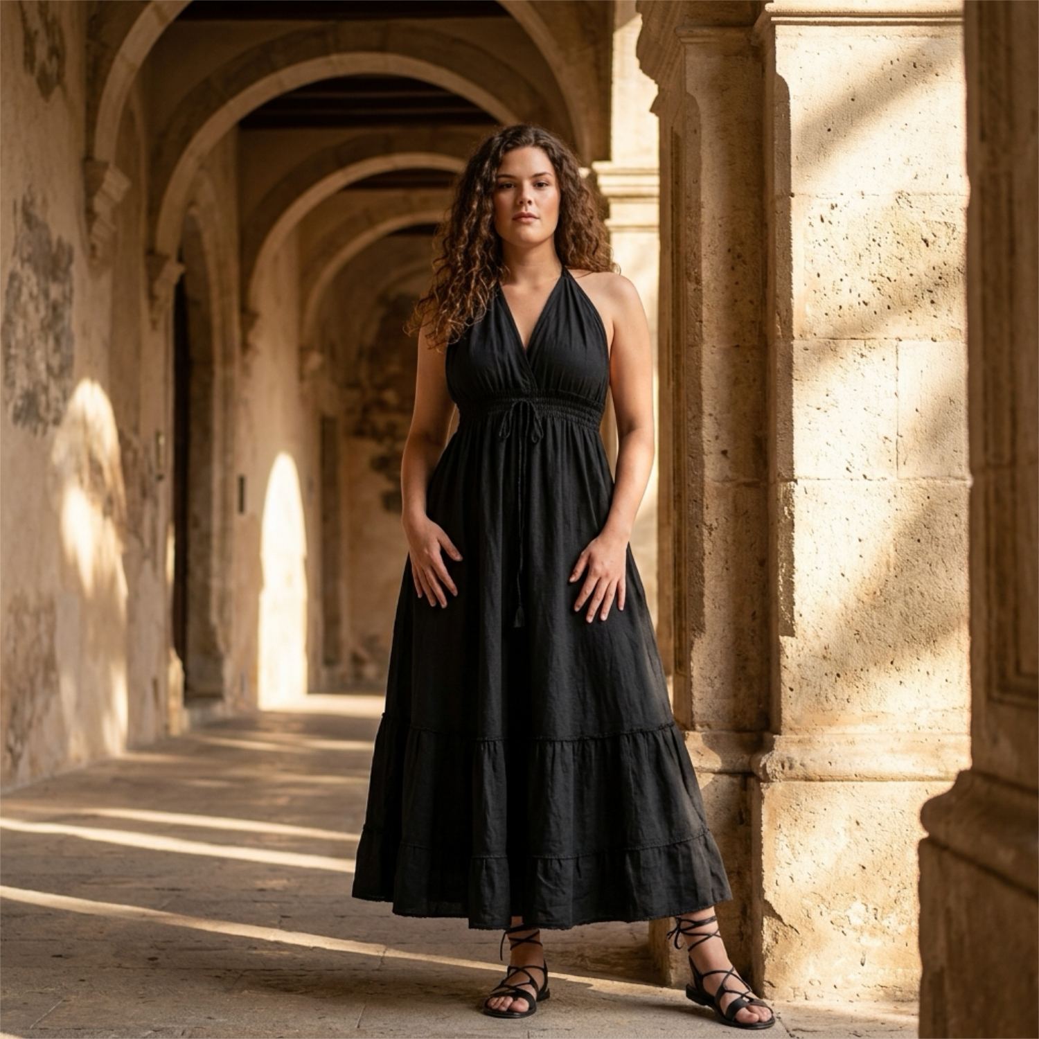 black-flowy-neckholder-maxidress